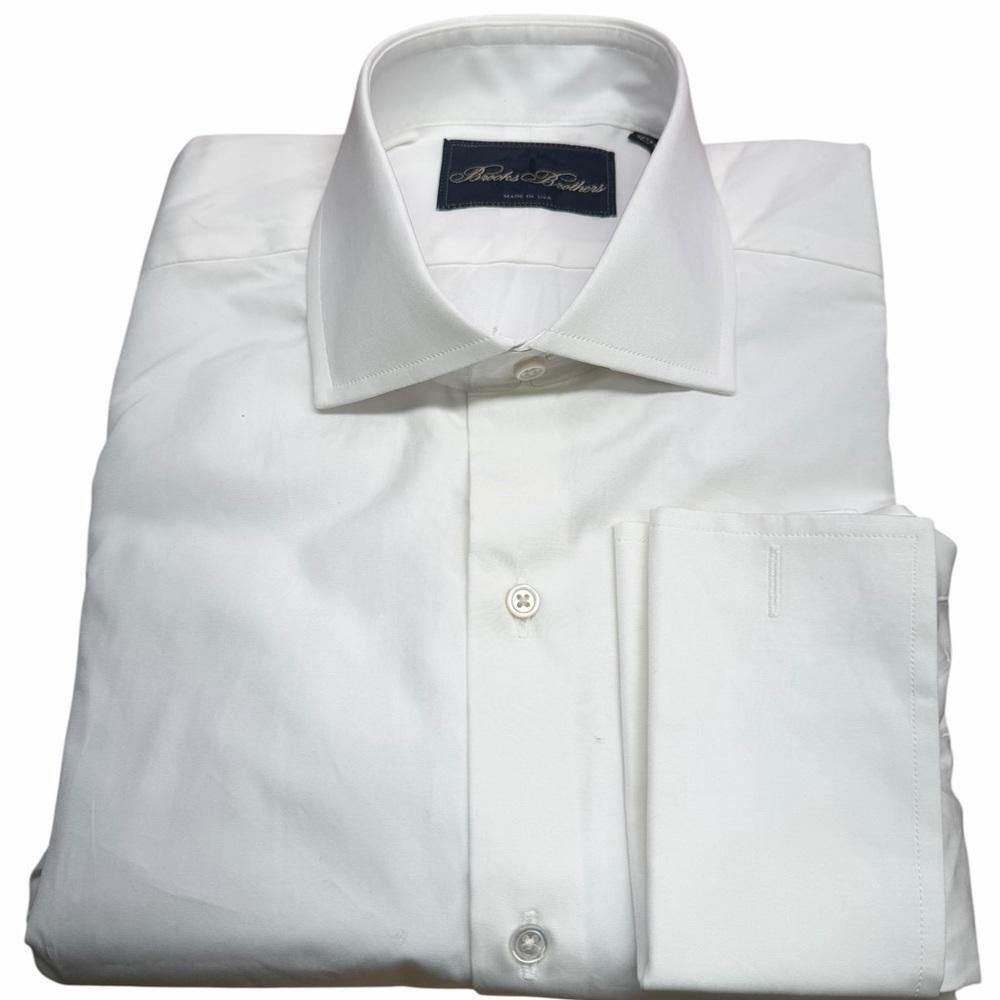 Brooks Brothers Regent White French Cuff Dress Shirt – size 15/5- 36